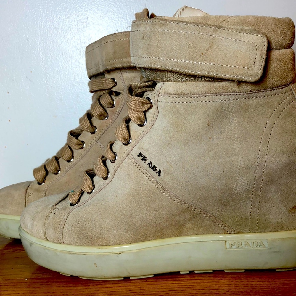 PRADA high top sneakers
